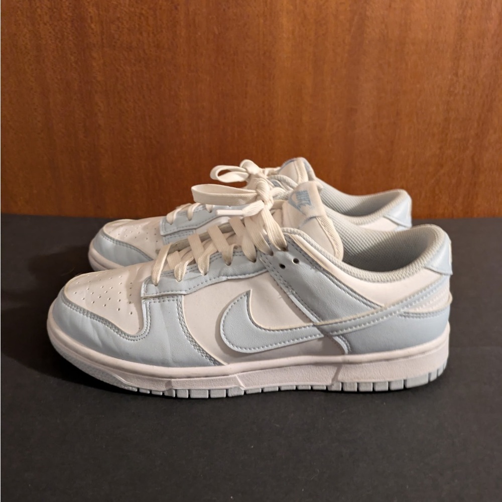 Nike Women’s Low-Top Sneakers in White and Light Blue